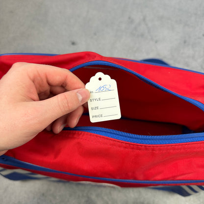 Vintage 80er FC Bayern München Adidas Fan-Set – Tasche + Handtuch + Kulturtasche