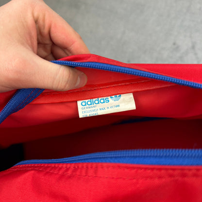 Vintage 80er FC Bayern München Adidas Fan-Set – Tasche + Handtuch + Kulturtasche