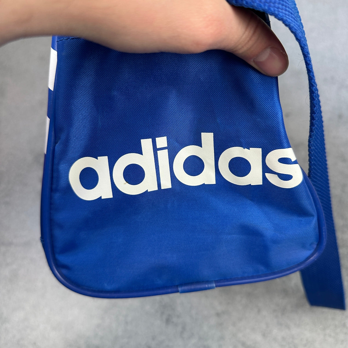 Vintage 80er FC Bayern München Adidas Fan-Set – Tasche + Handtuch + Kulturtasche