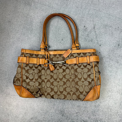Vintage Coach Monogram Handtasche