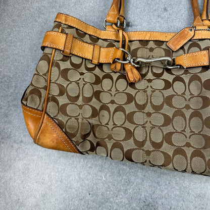 Vintage Coach Monogram Handtasche