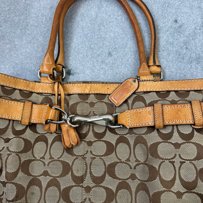 Vintage Coach Monogram Handtasche