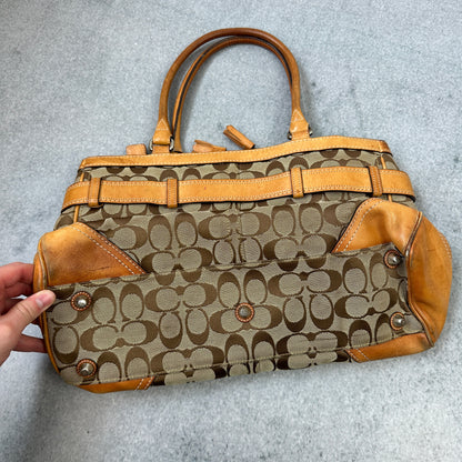 Vintage Coach Monogram Handtasche
