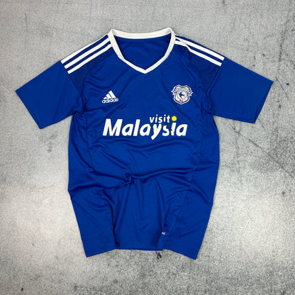 Adidas Cardiff City Heim Trikot 2006-2017 Blau (S)