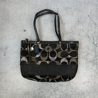Vintage Coach Handtasche Schwarz