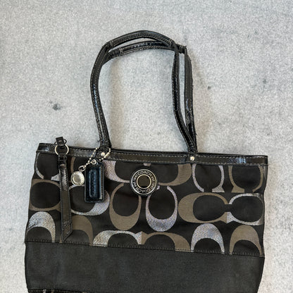 Vintage Coach Handtasche Schwarz