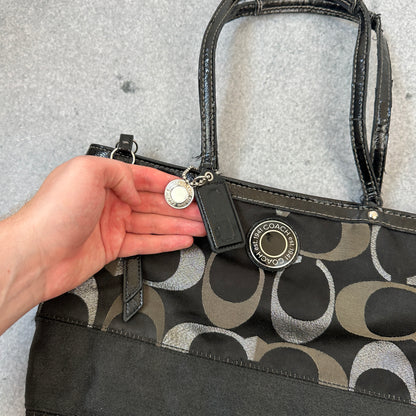 Vintage Coach Handtasche Schwarz