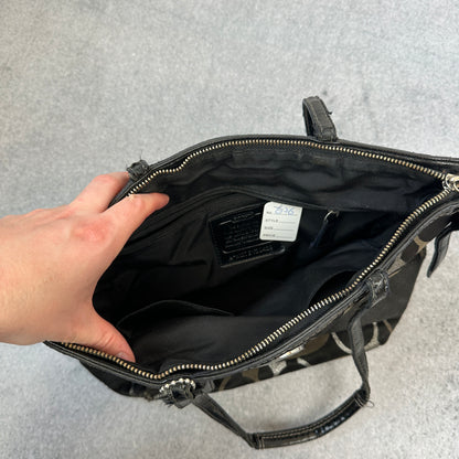 Vintage Coach Handtasche Schwarz