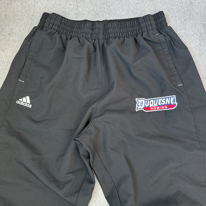 Vintage Adidas Duquesne Dukes Rowing University Trackpants Schwarz (S)