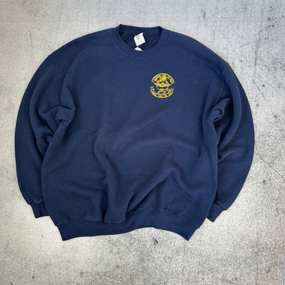 Vintage 90s U.S. Marines Sweater Blau (XL)