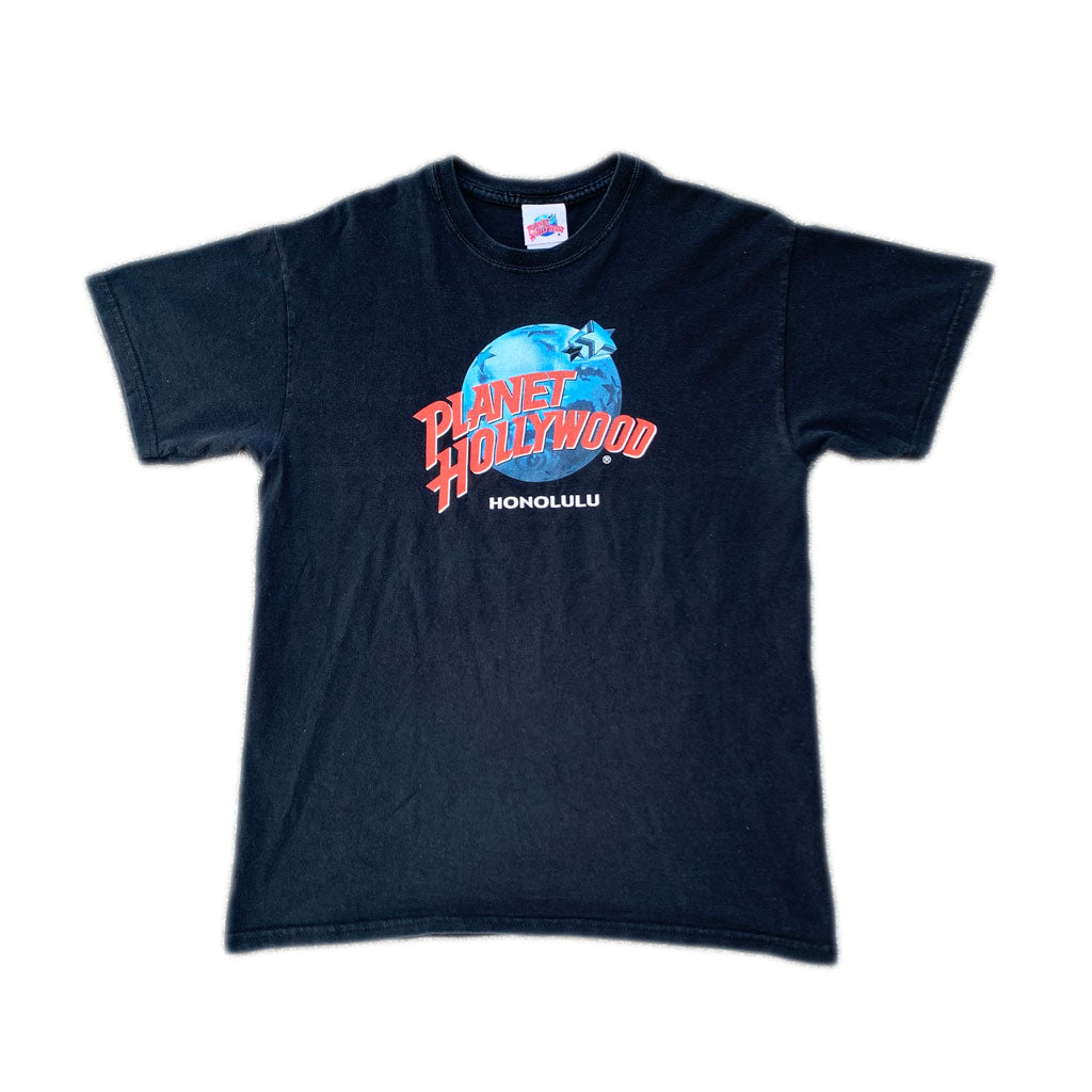 Vintage Planet Hollywood Honolulu T-Shirt Dunkelbau (S-M)