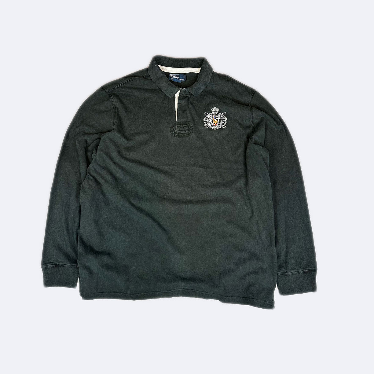 Vintage Polo Ralph Lauren Rugby Sweater Schwarz (XXL)