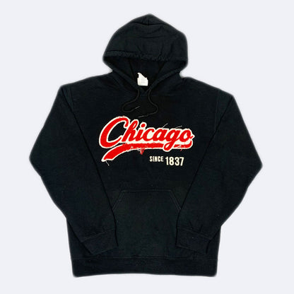 Vintage Chicago Hoodie Schwarz (S)