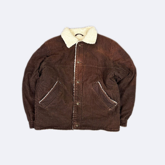 Vintage Rivet Cordjacke Braun (S)