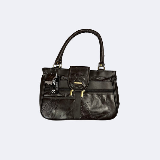 Stefano Echtleder Handtasche Braun (neu & unbenutzt) - Y2K Damenhandtasche