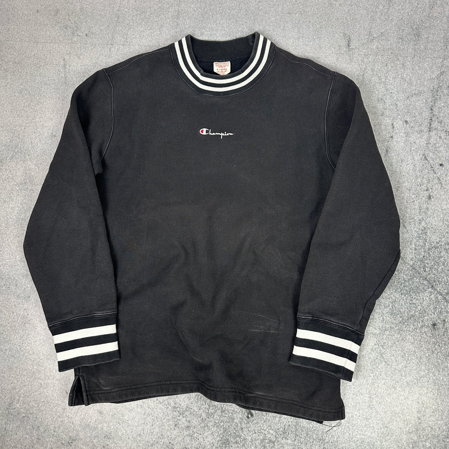 Vintage Champion Reverse Weave Sweater Schwarz (XL)