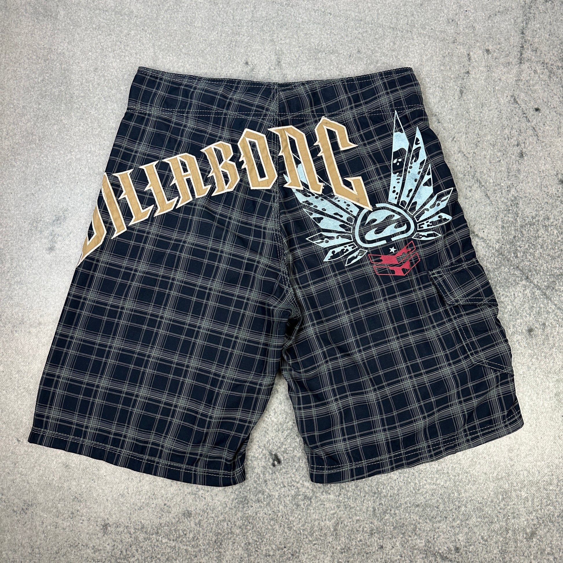 Y2K Billabong Shorts Blau (34)