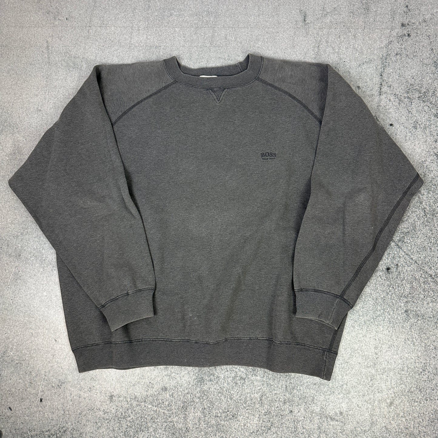 Vintage Hugo Boss Sweater Grau (XXL)