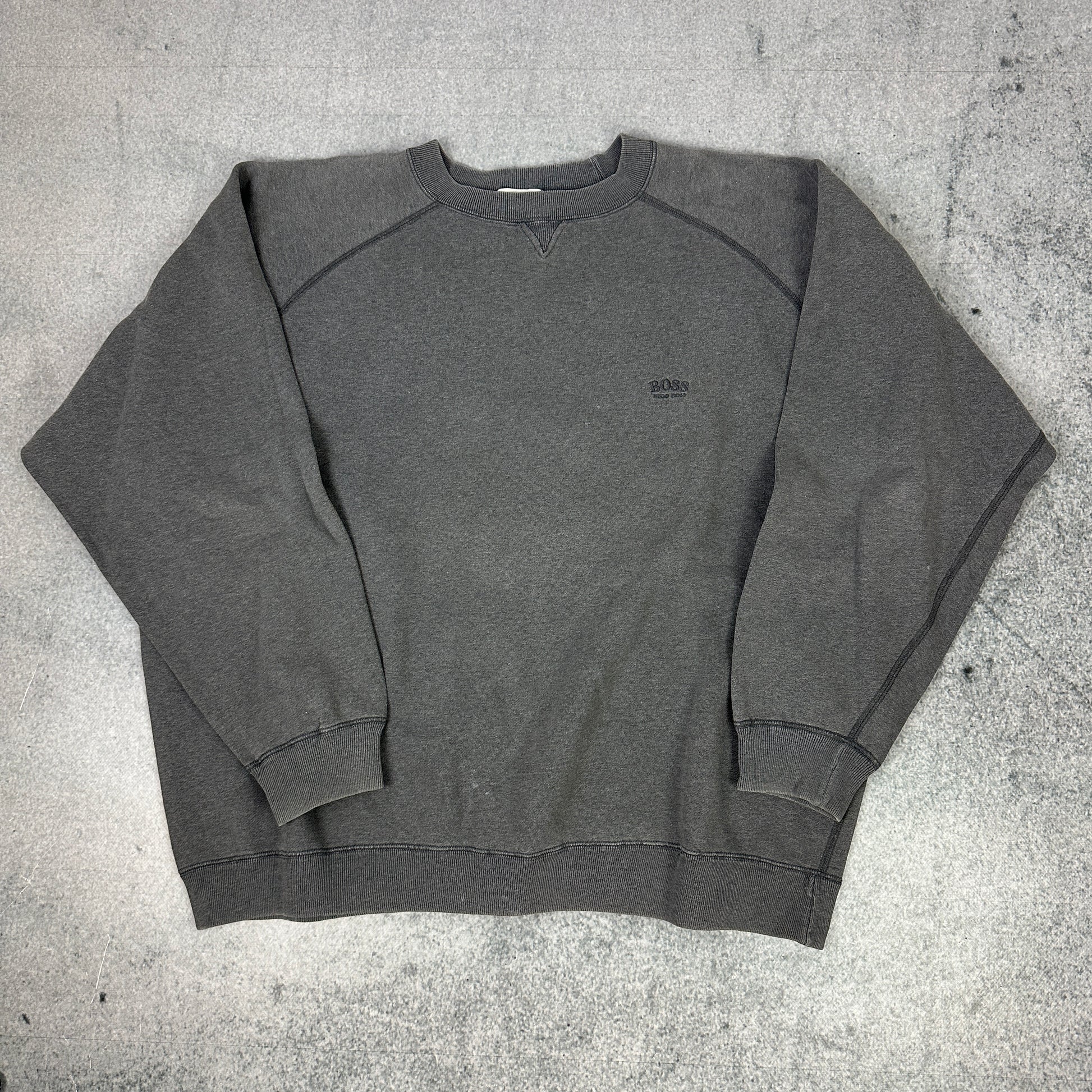 Vintage Hugo Boss Sweater Grau (XXL)