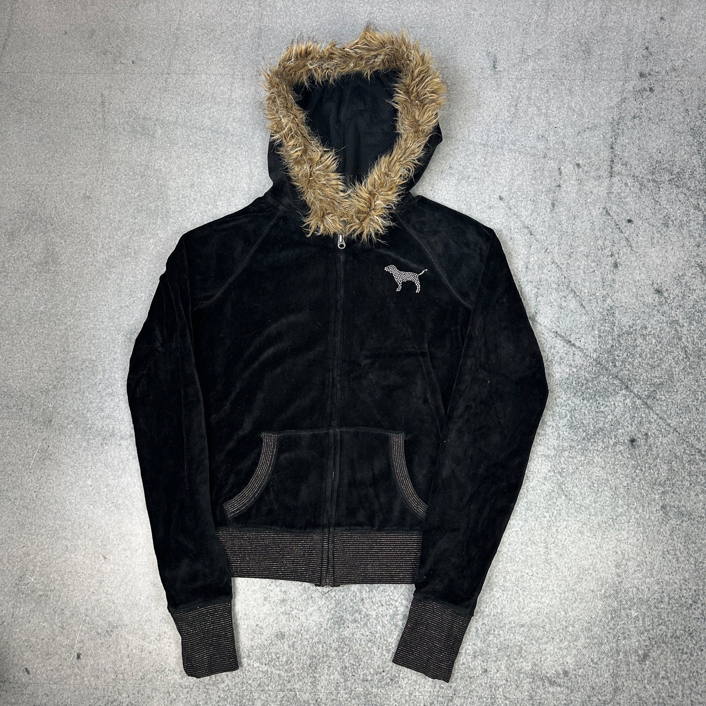 Victoria's Secret Pink Hoodie Schwarz (S)