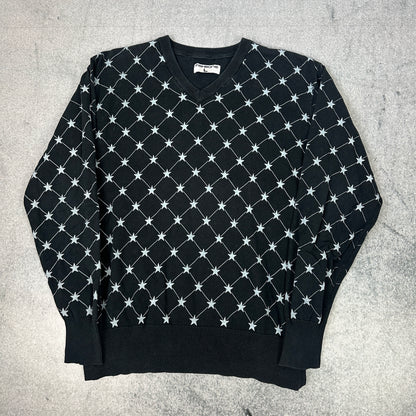 Fishbone Sweater Schwarz (L)