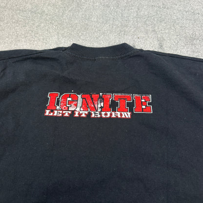 Fruit Of The Loom Ignite – Let It Burn T-Shirt Schwarz (S)