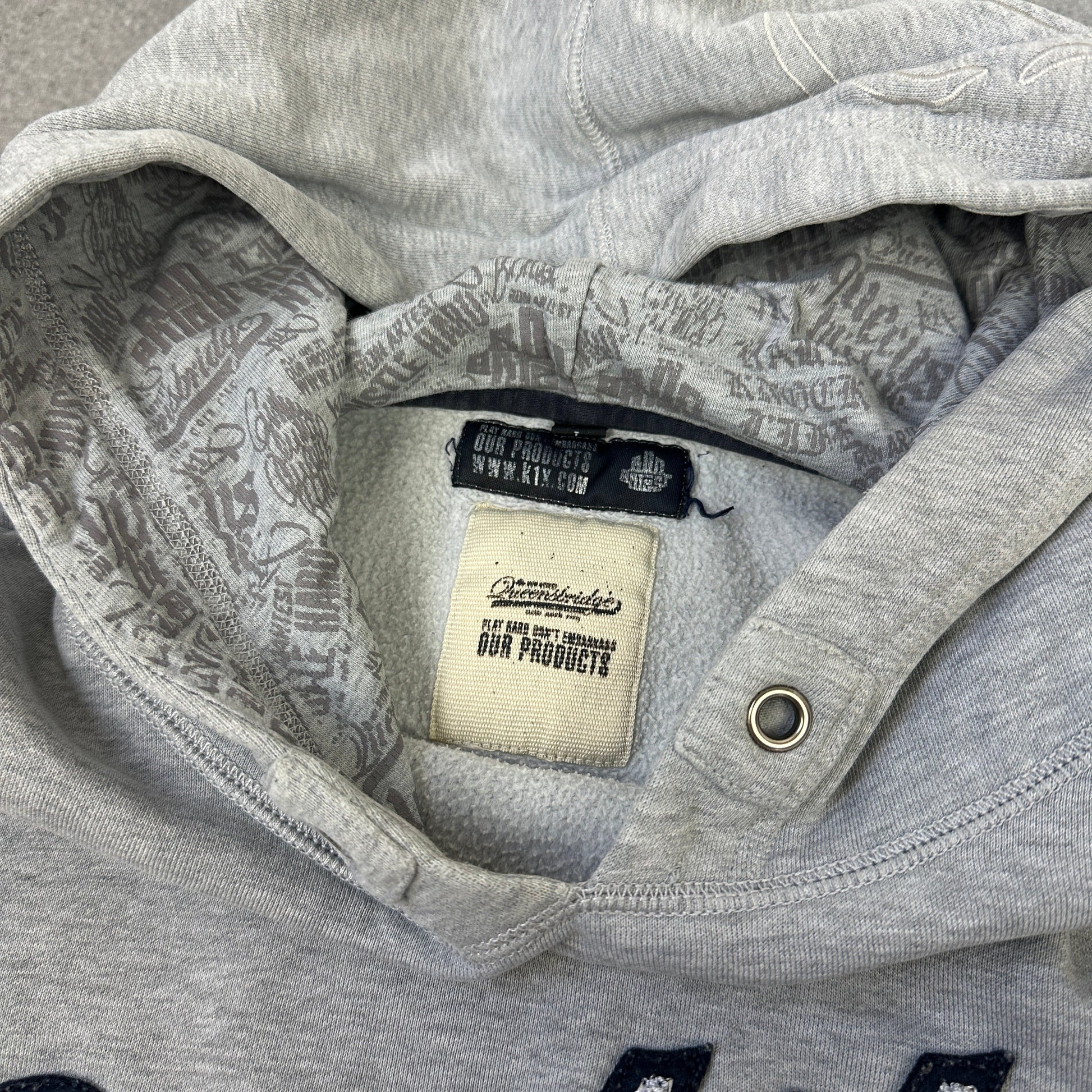 K1X Queensbridge You Can't Knock The Hustle Hoodie Grau (L)