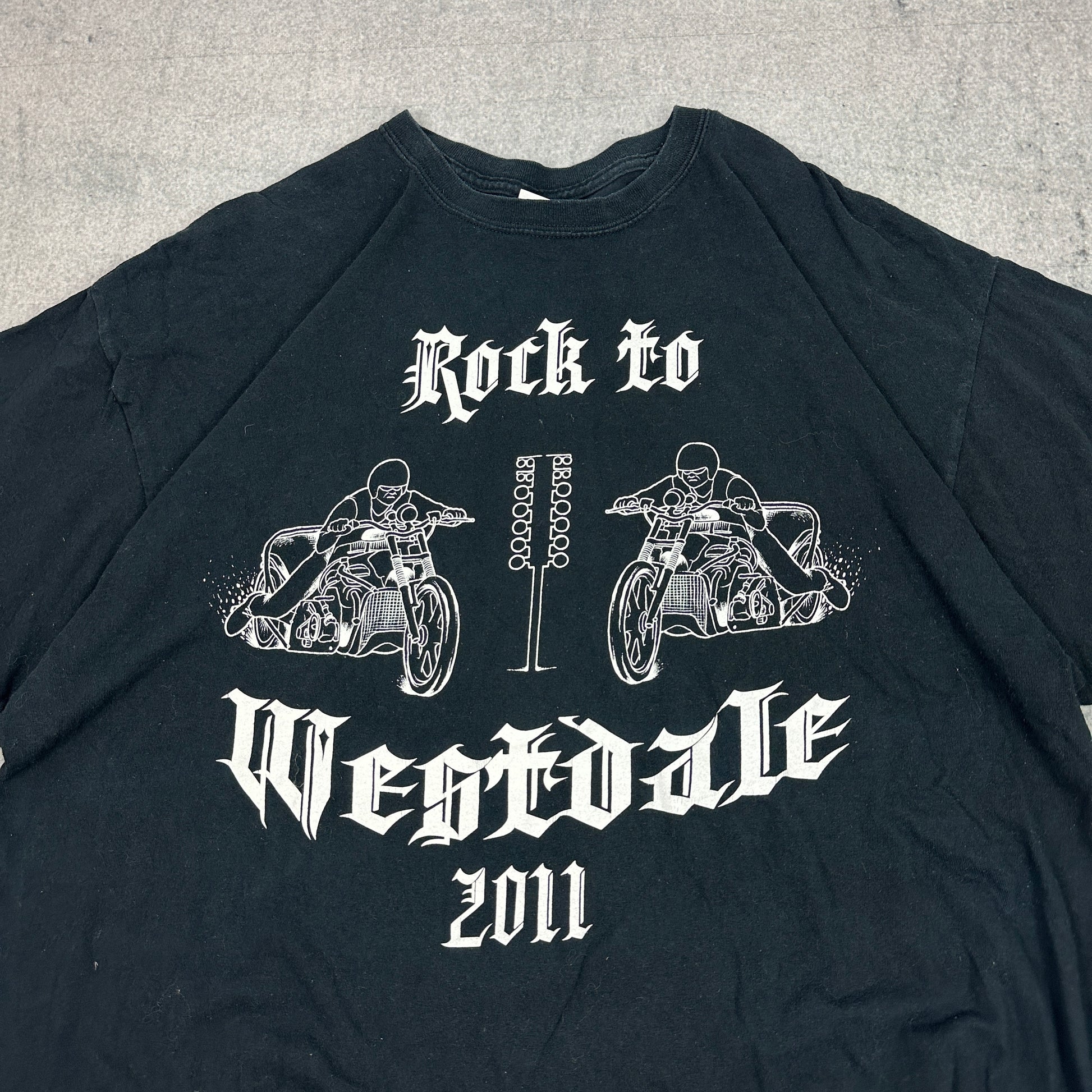 Gildan Rock to Westdale 2011 T-Shirt Schwarz (XXL)