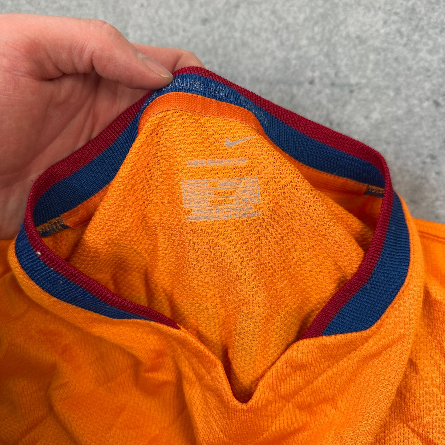 Nike FC Barcelona Trikot 2007-2008 Ronaldinho Orange (M)