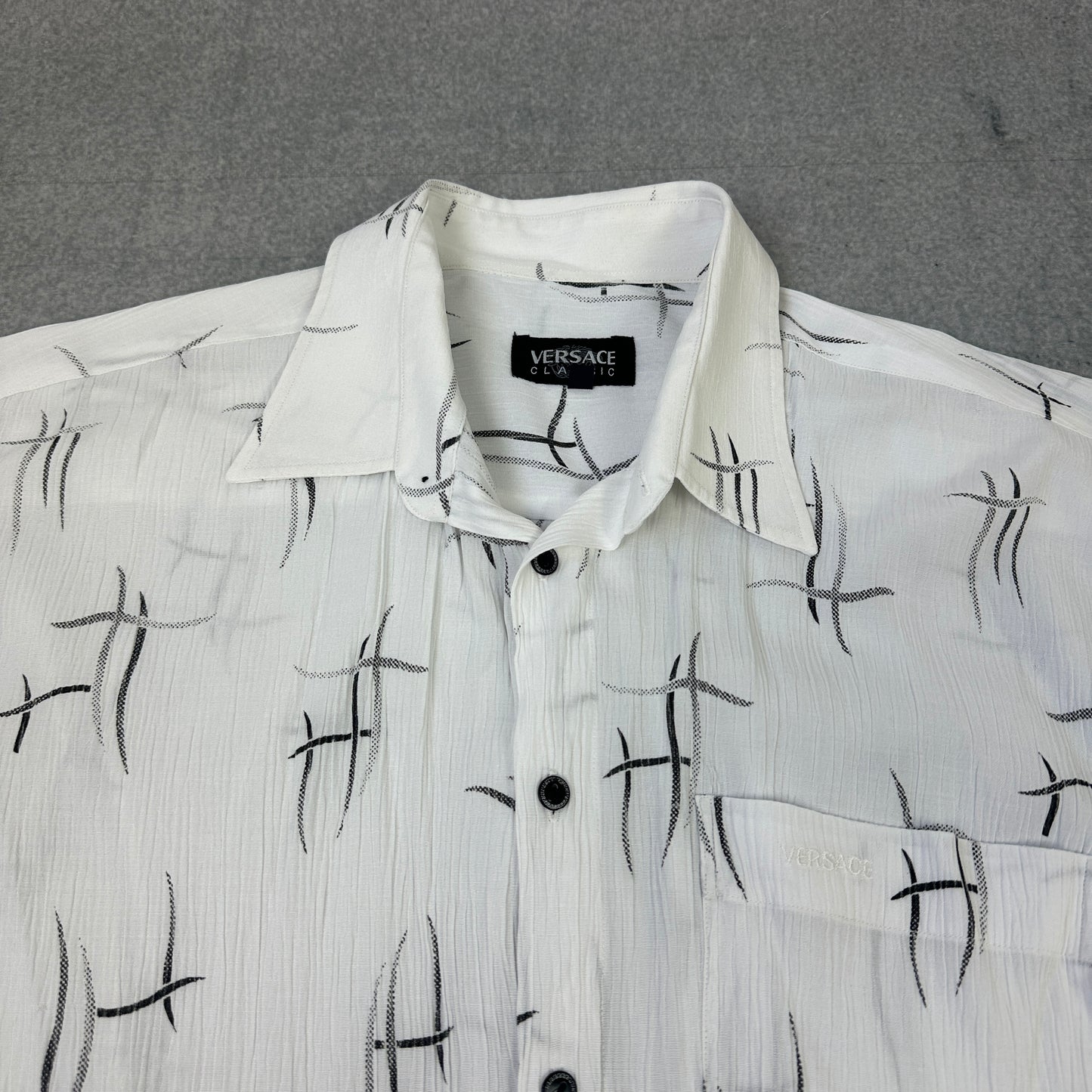 Vintage Versace Classic Hemd Weiß (XL)