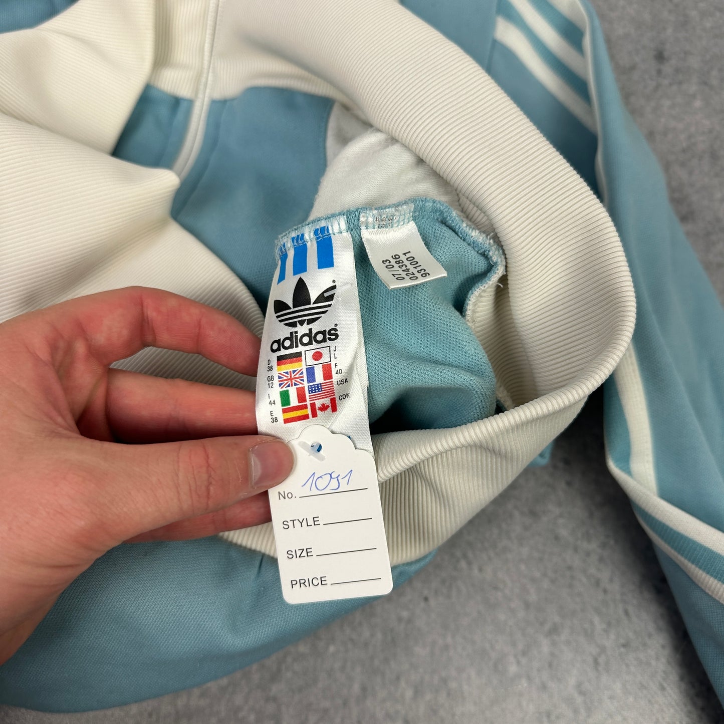 Retro Adidas adidas Trainingsjacke Blau (39)