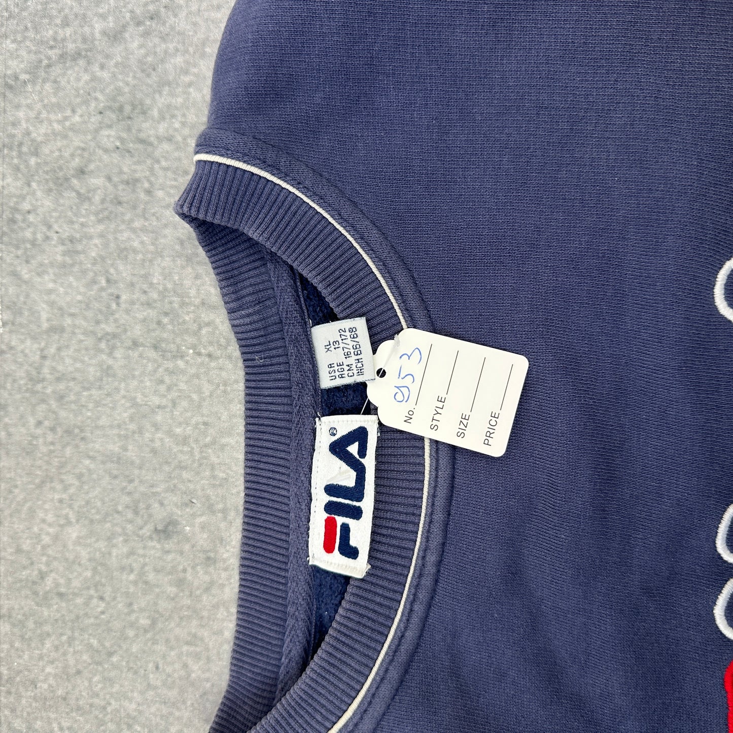 Vintage Fila Sweater Marineblau (XL)