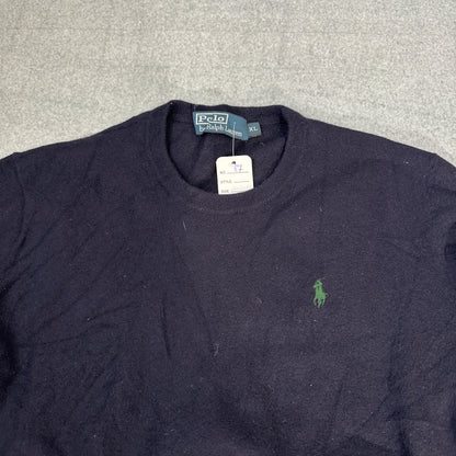 Ralph Lauren Polo Ralph Lauren Pony Logo Merinowolle Pullover Marineblau (XL)