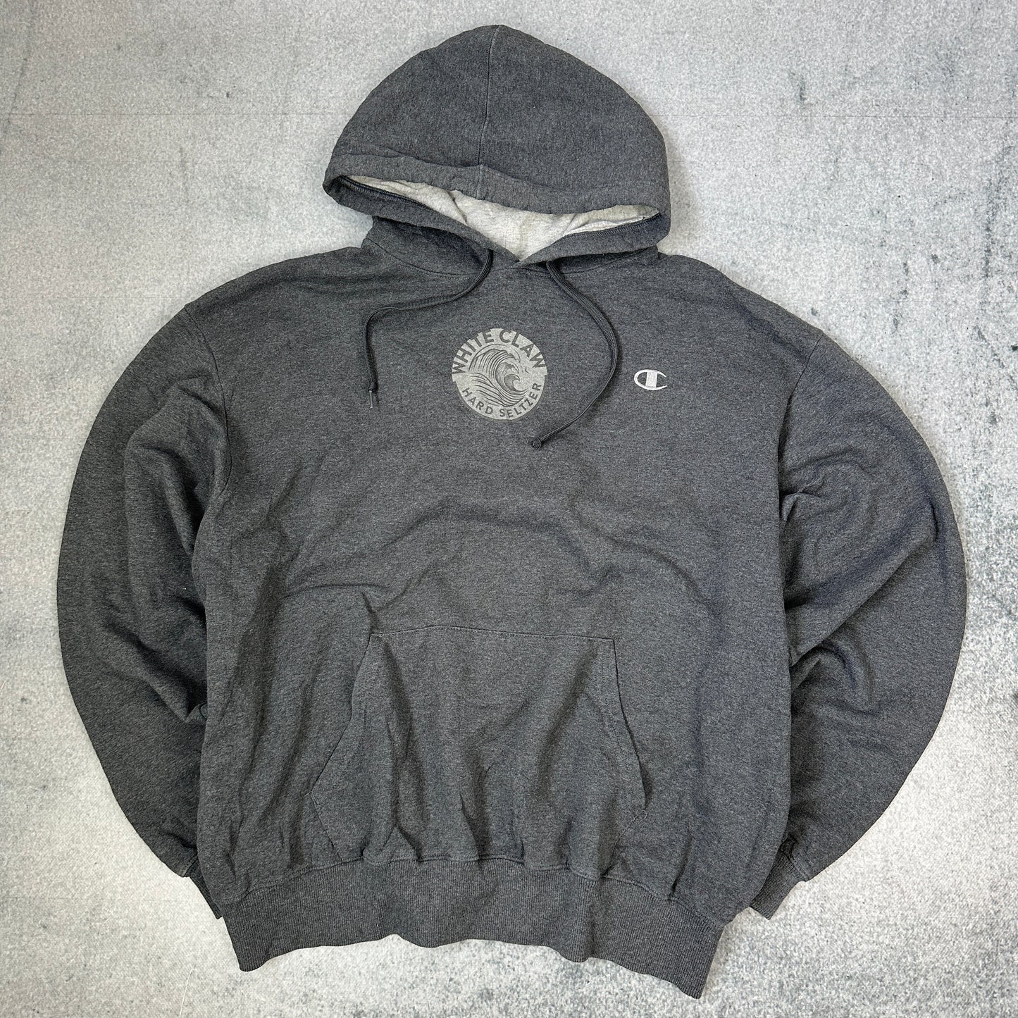 Vintage Champion White Claw Hard Seltzer Hoodie Grau (XL)