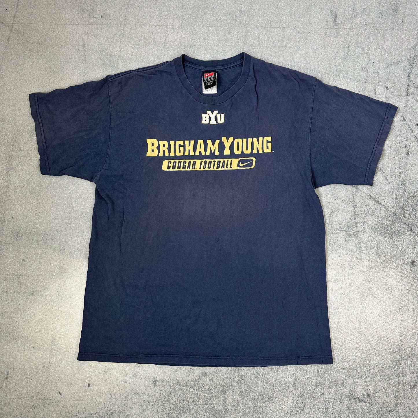 Nike Brigham Young Cougars Football T-shirt Marineblau (L)