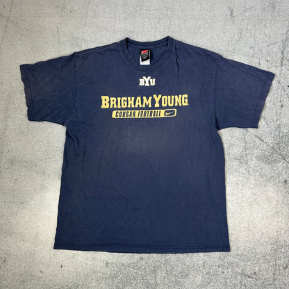 Nike Brigham Young Cougars Football T-shirt Marineblau (L)