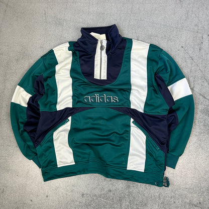 Vintage 80er Adidas Trainingsjacke Grün (L)