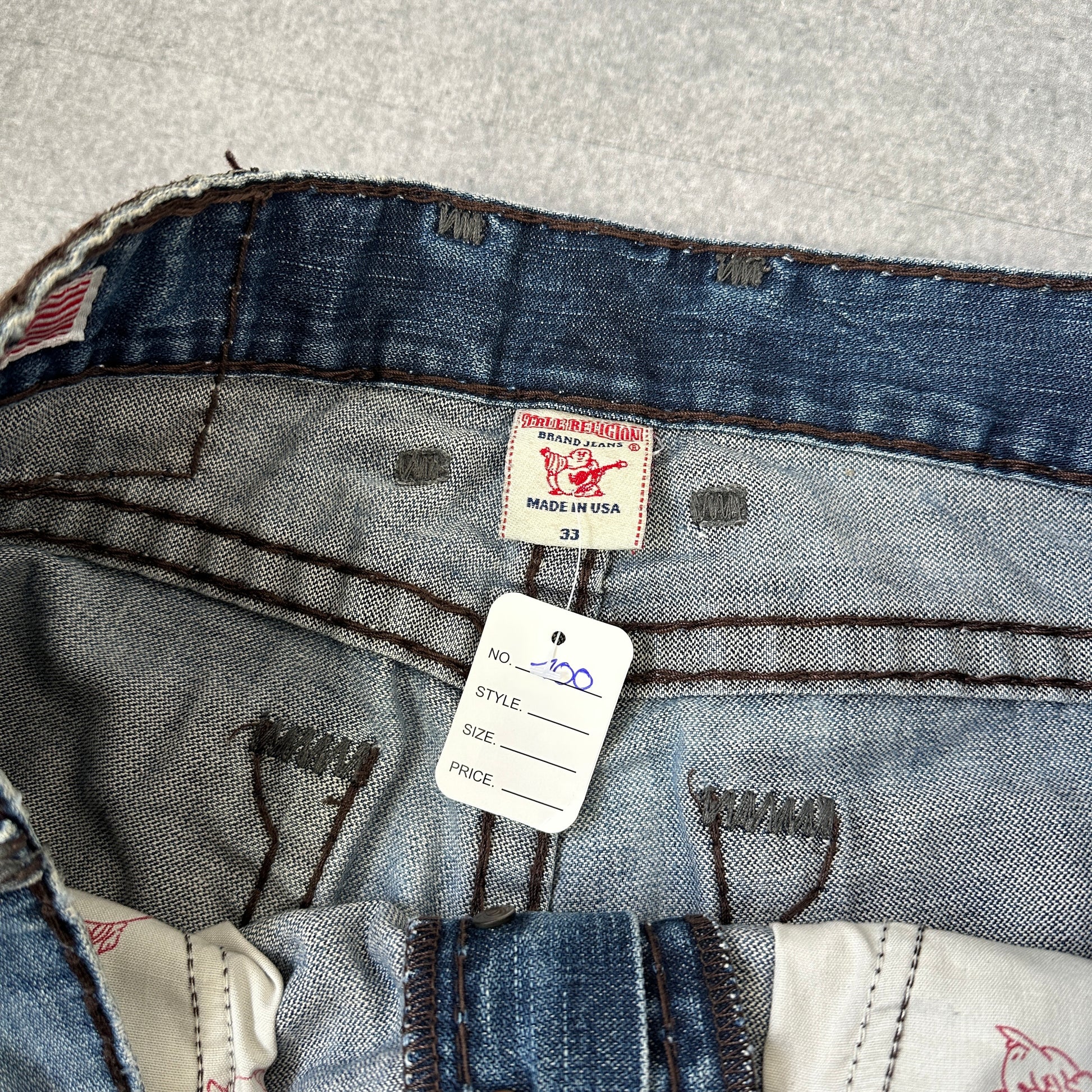 True Religion Baggy Jeans Blau (33)