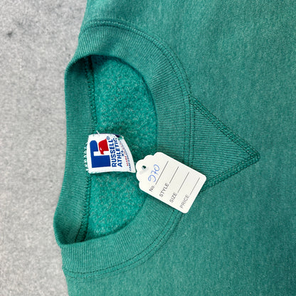 Vintage 90er Russell Athletic Pröduce Sweater Grün (XL)