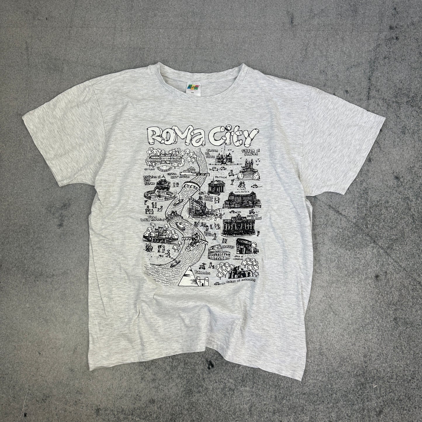 Vintage Rom T-Shirt Grau (XL)