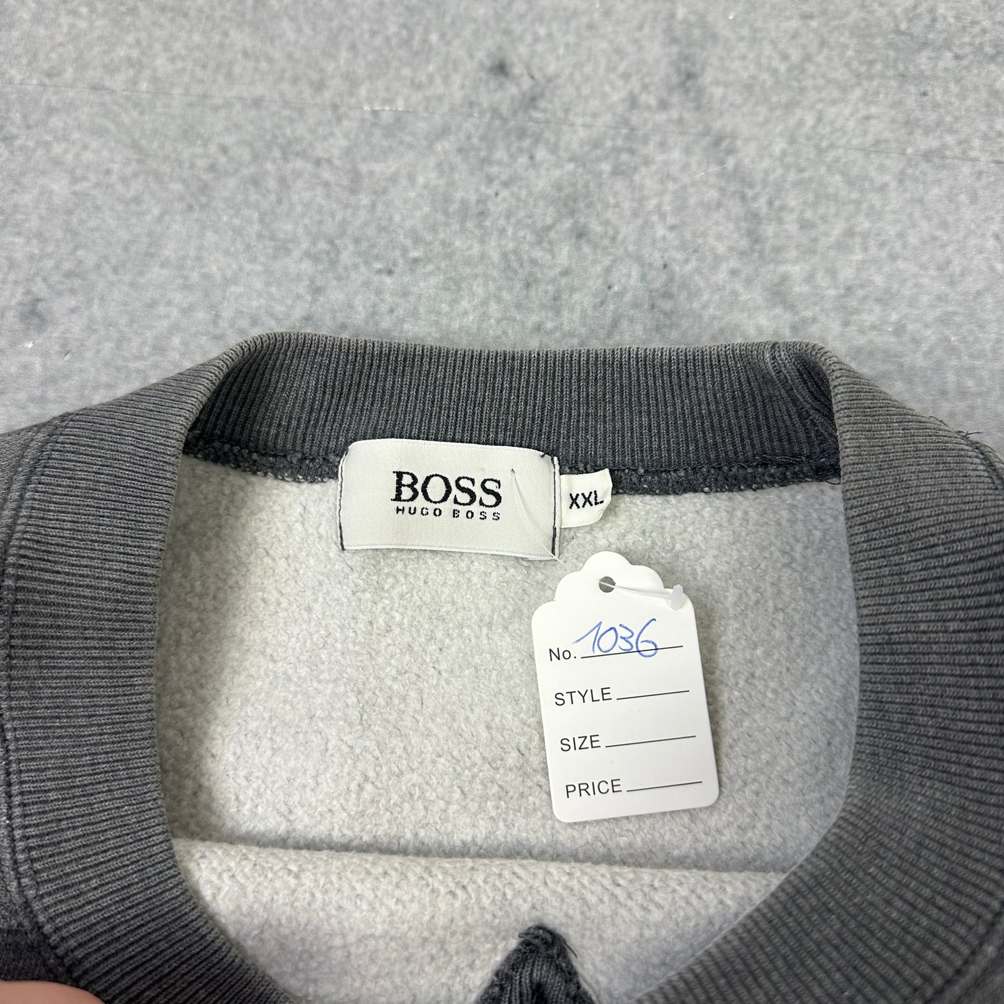 Vintage Hugo Boss Sweater Grau (XXL)