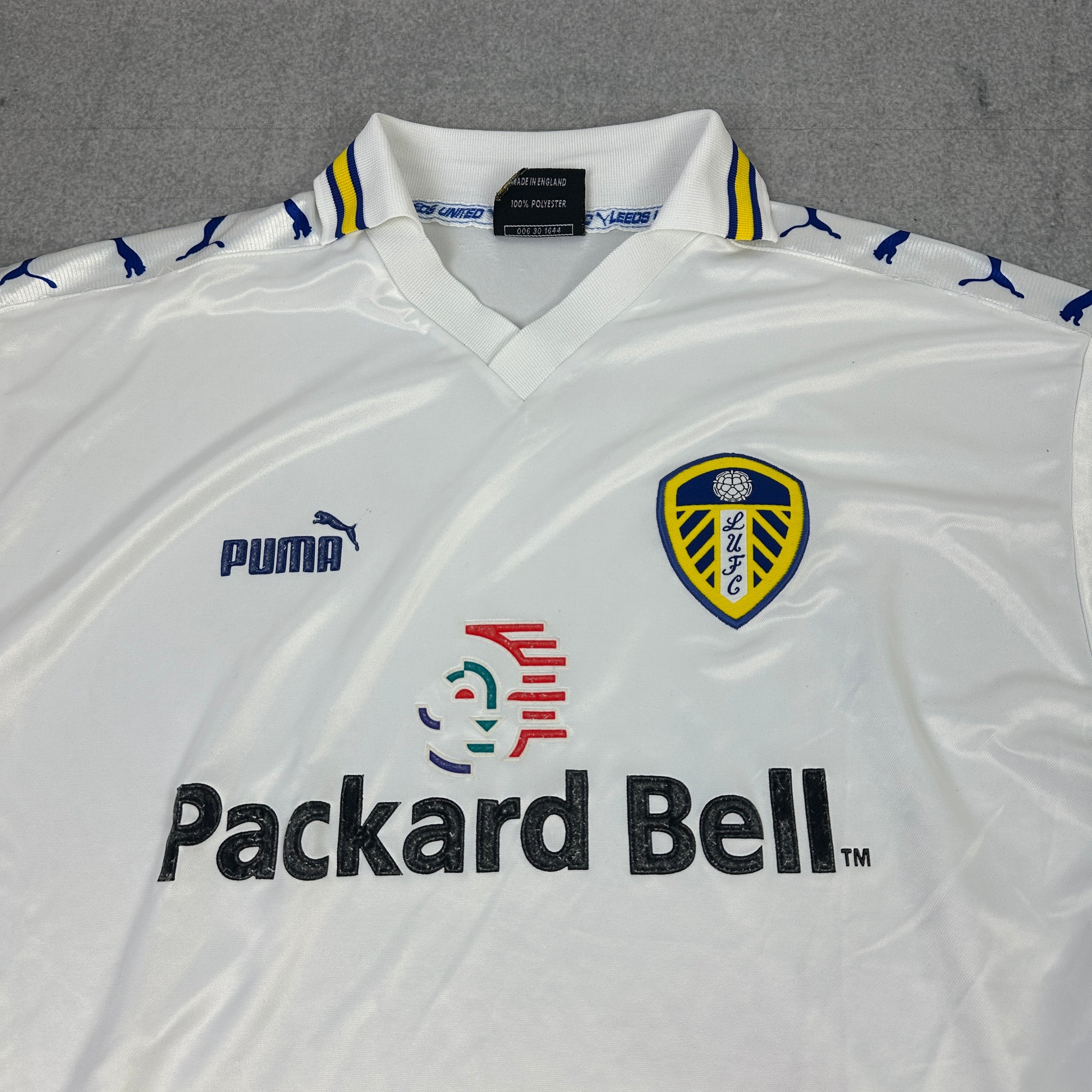1998-2000 Puma Leeds United Trikot Weiß (L)