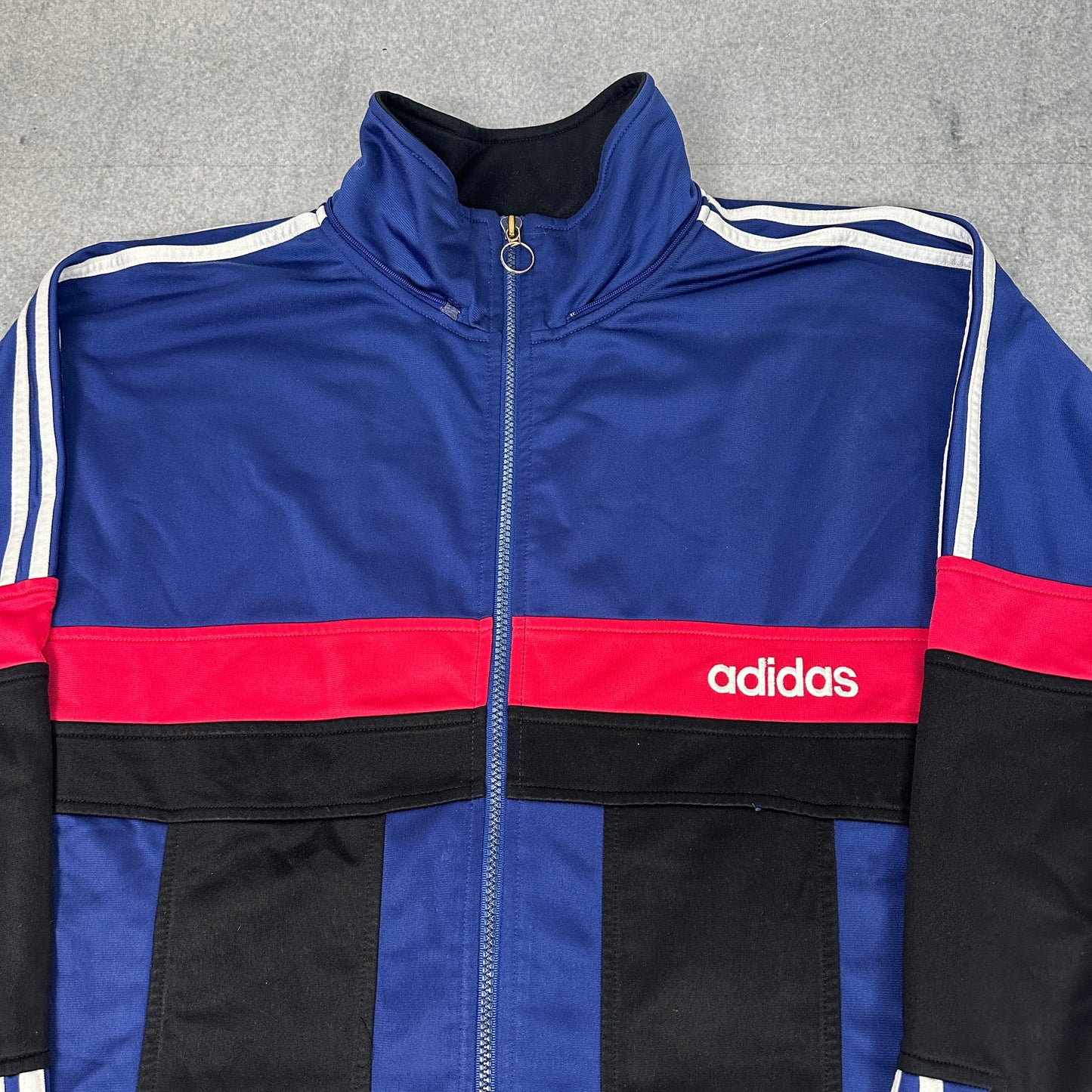 80s/90s Adidas Trainingsjacke Blau (XL)