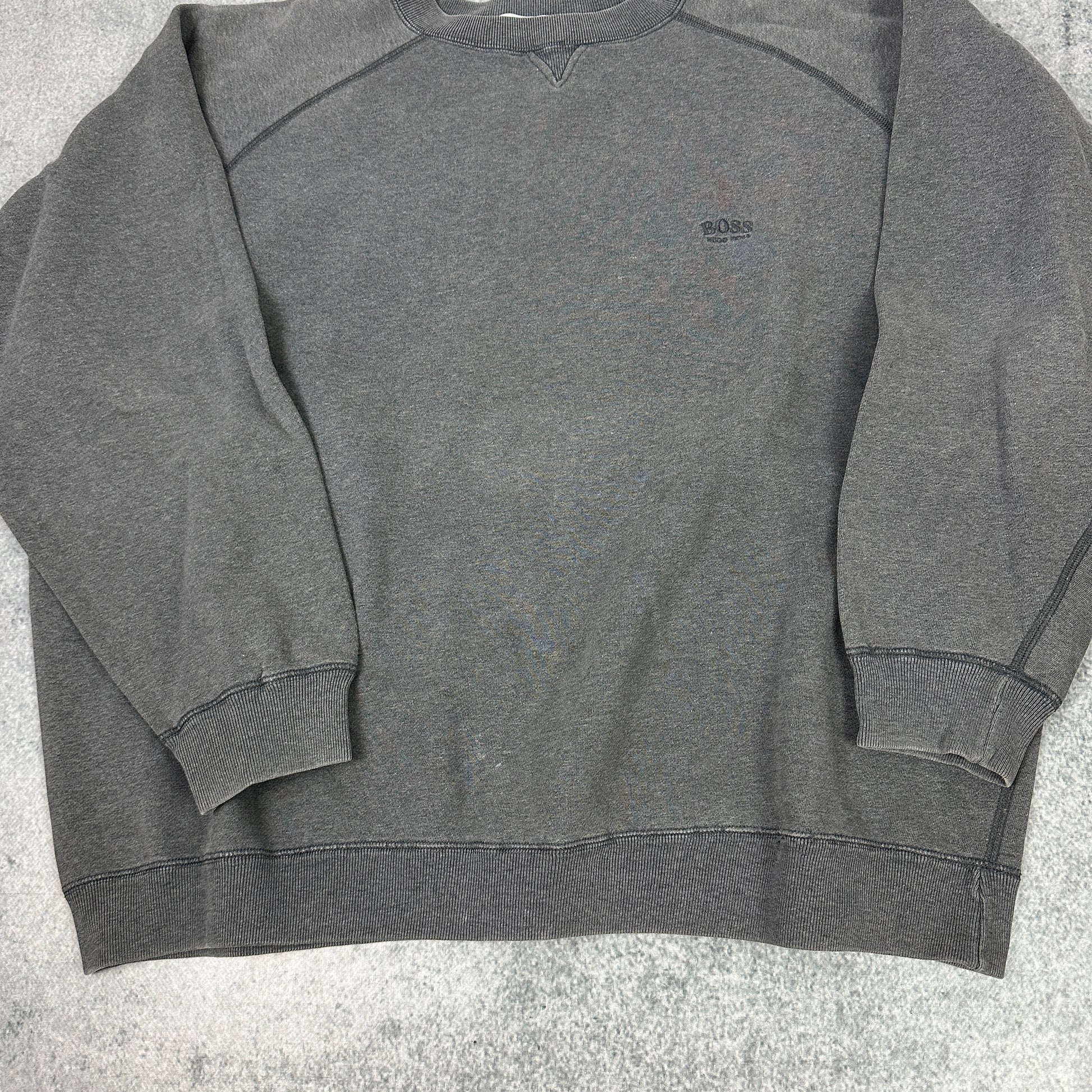 Vintage Hugo Boss Sweater Grau (XXL)