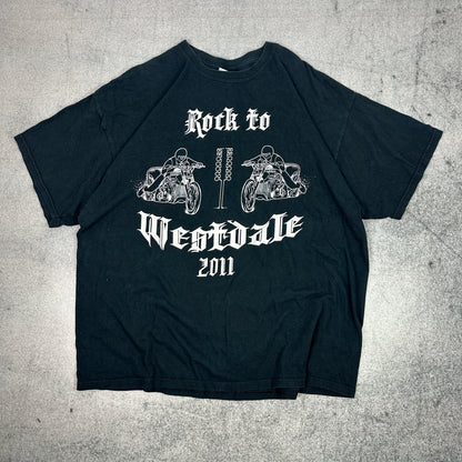 Gildan Rock to Westdale 2011 T-Shirt Schwarz (XXL)