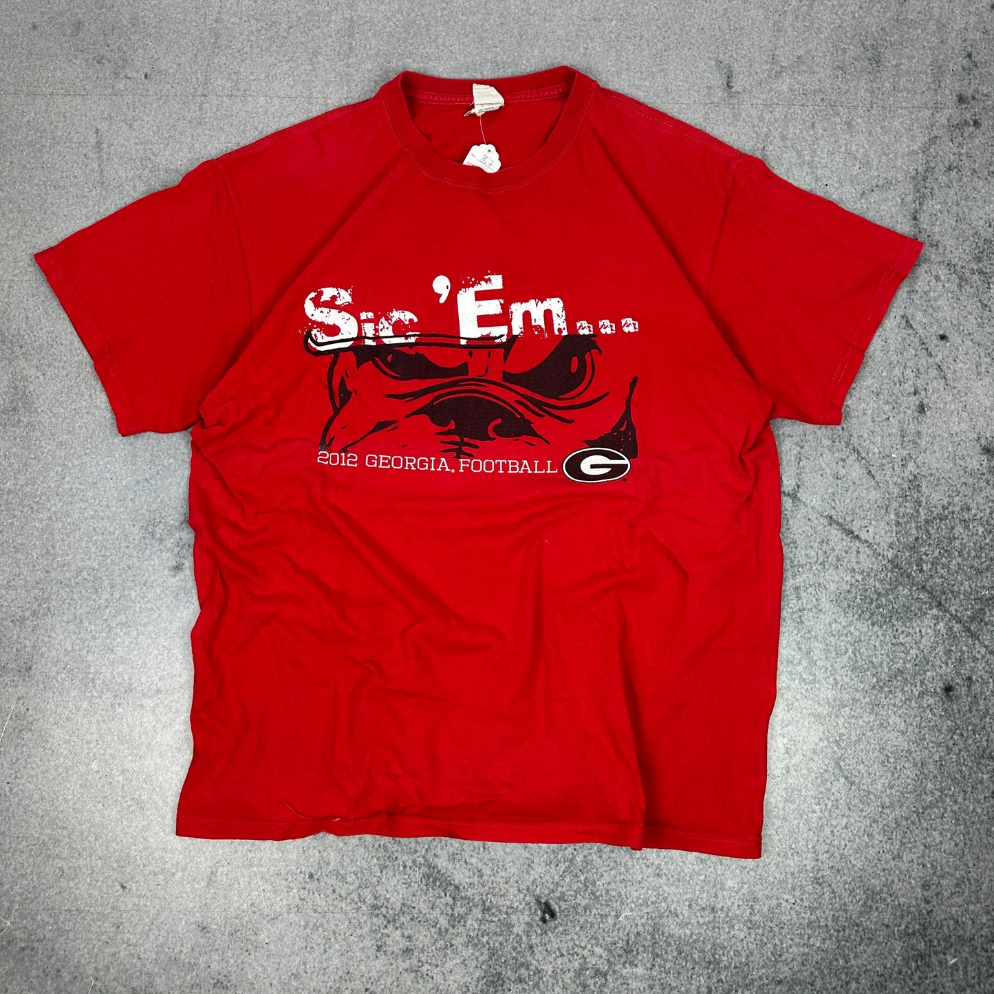 2012 Georgia Bulldogs Football T-Shirt Rot (L)