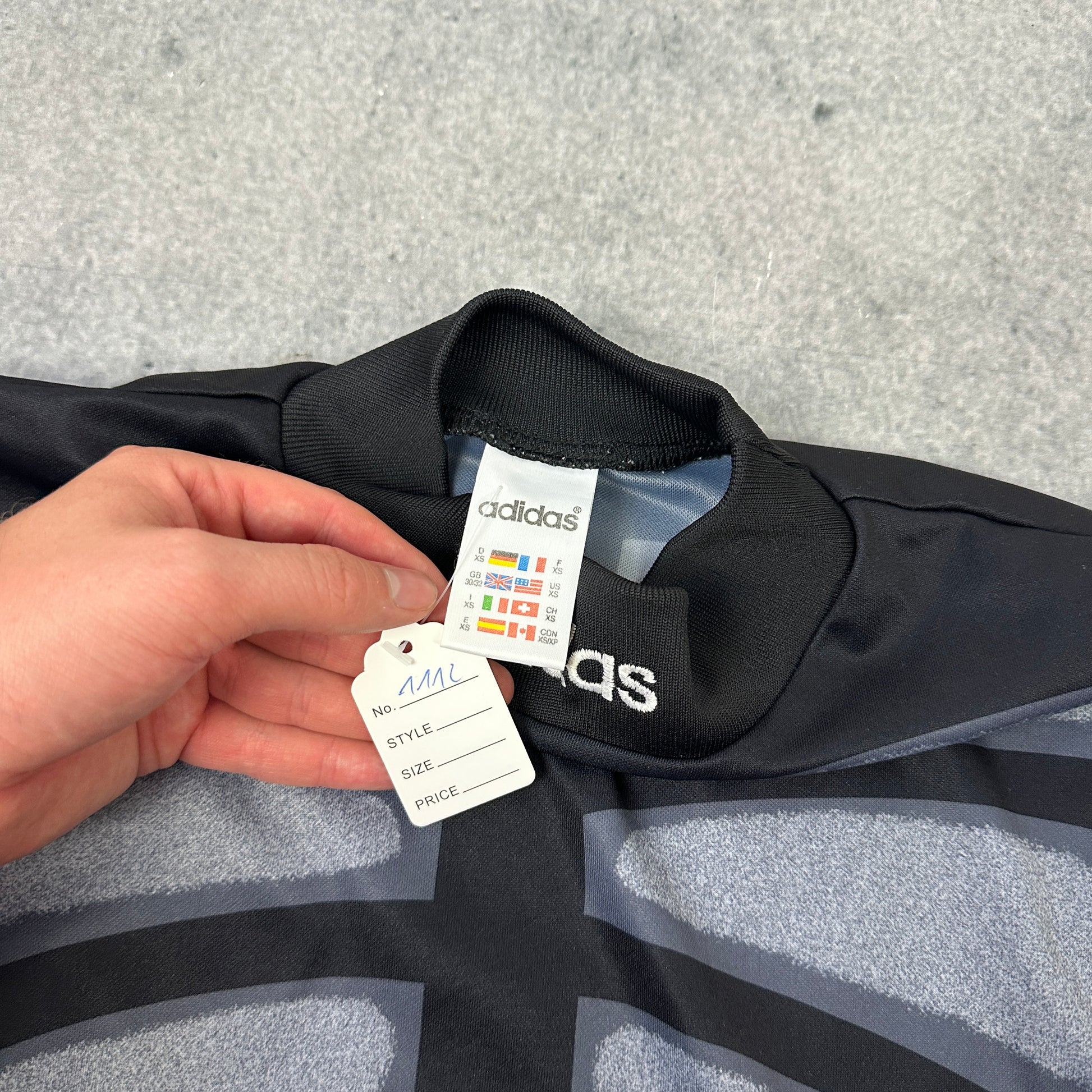 90er Adidas Torwarttrikot "Terminator" Trikot Schwarz (XS)