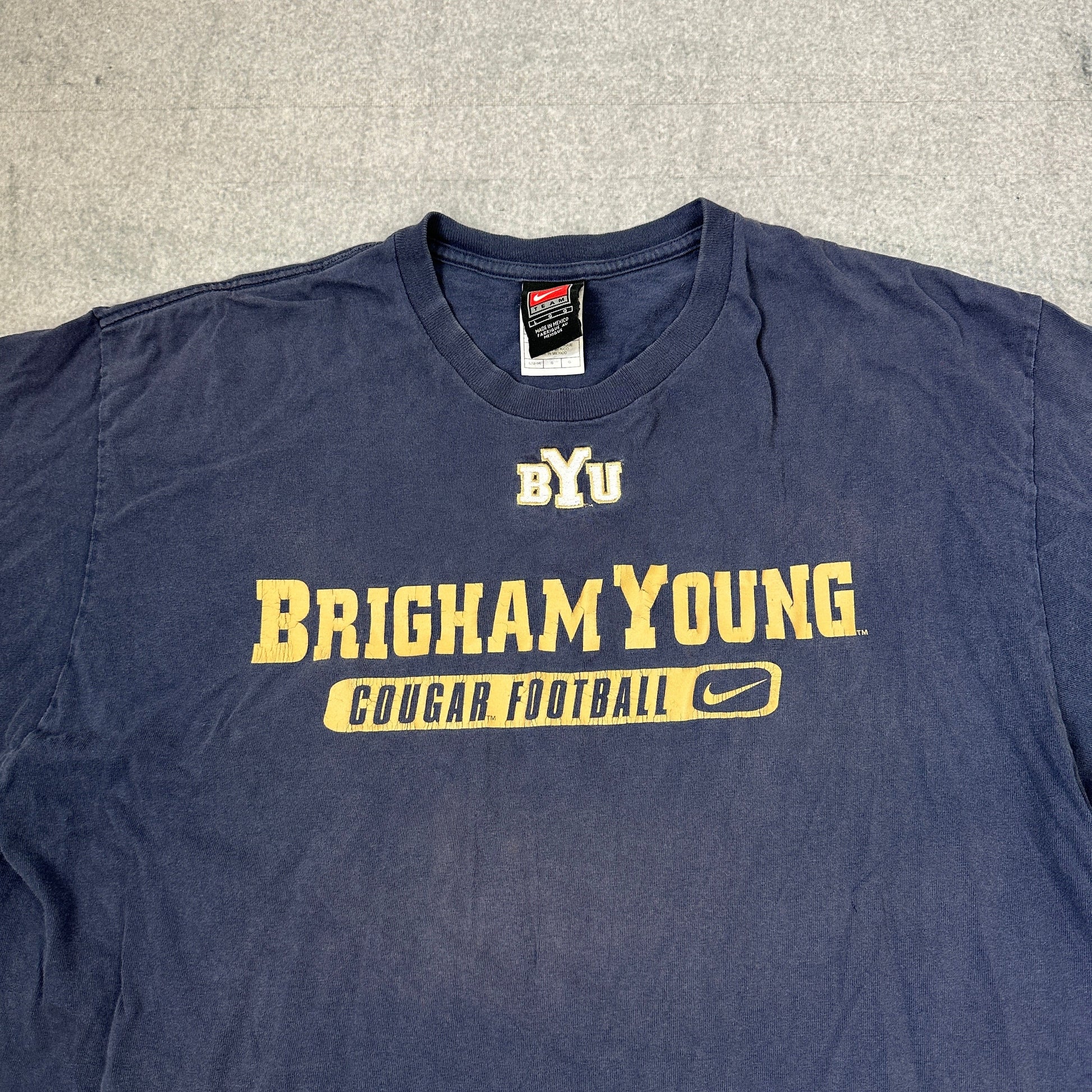 Nike Brigham Young Cougars Football T-shirt Marineblau (L)