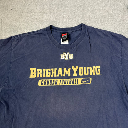 Nike Brigham Young Cougars Football T-shirt Marineblau (L)