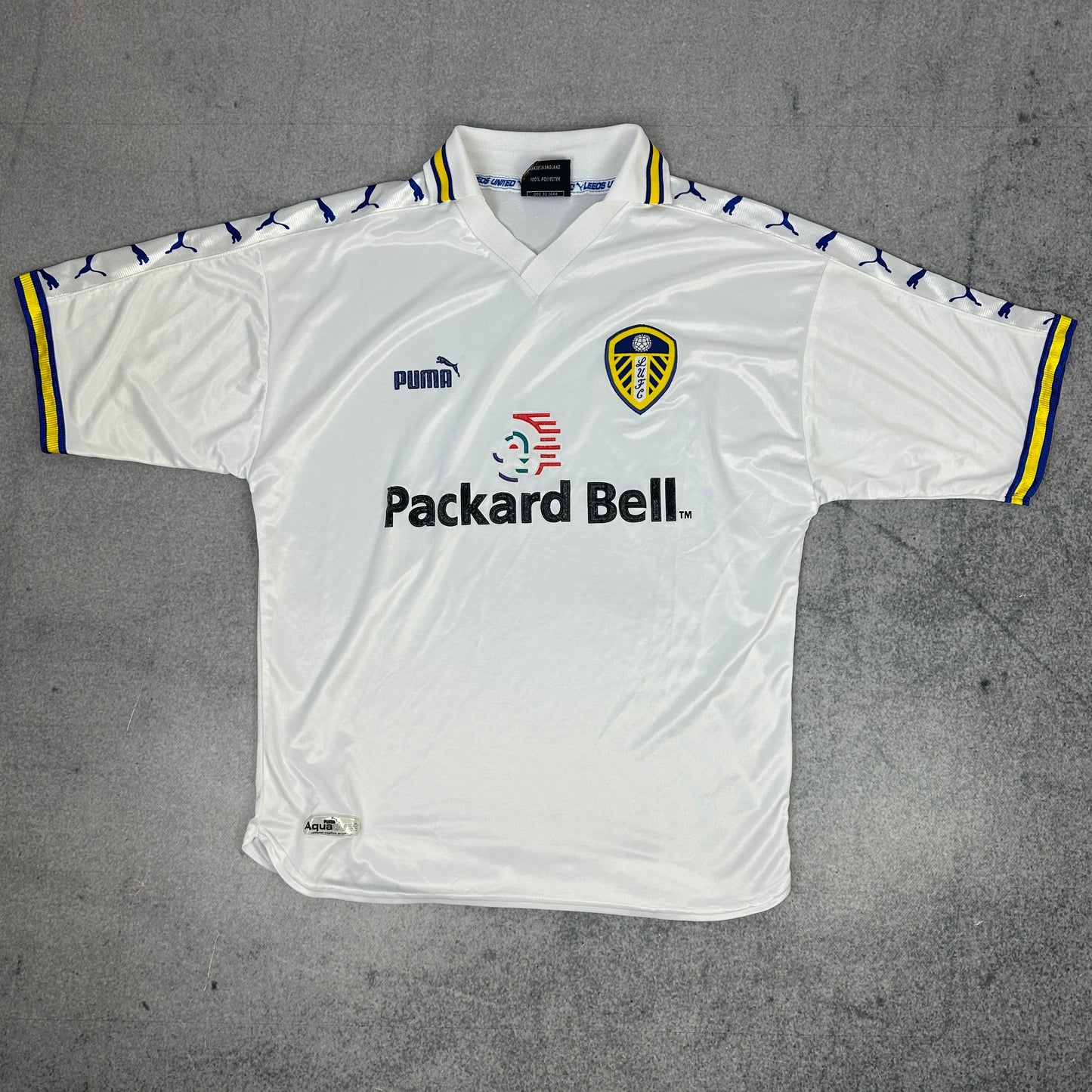 1998-2000 Puma Leeds United Trikot Weiß (L)